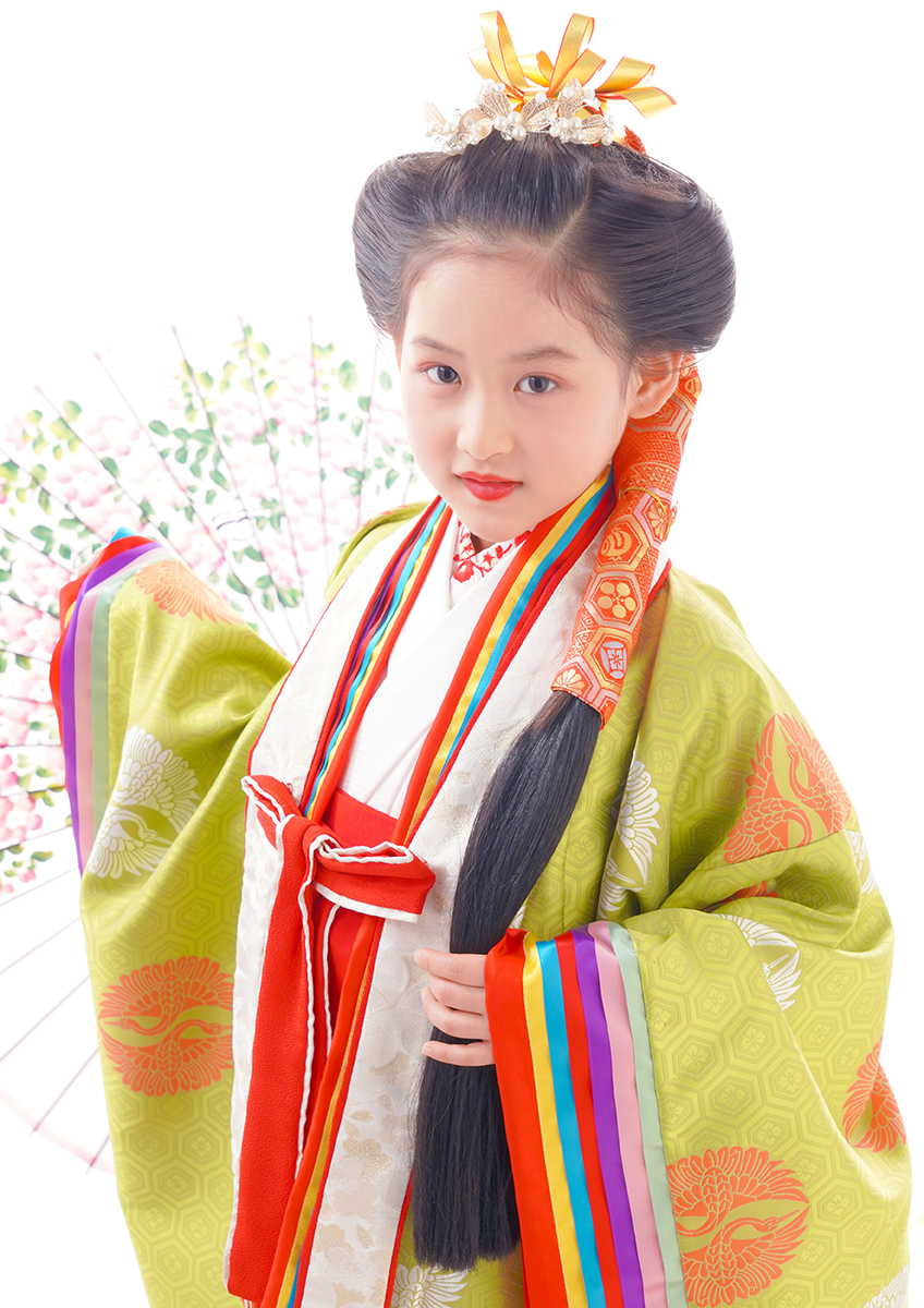 七歳　日本髪 豪華に特別に　『あんみつ姫』