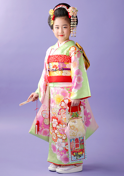 7歳 正絹 七五三着物 7094 | 江戸川区の写真館スタジオタカノ
